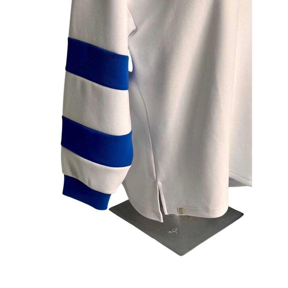 Simply Southern NWT white and blue oversized sweatshirt size XL - Picture 7 of 11